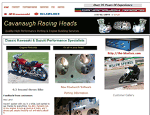 Tablet Screenshot of cavanaughracing.com